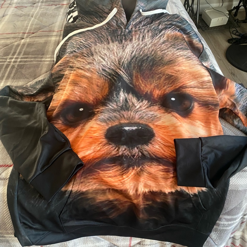 Women size Large Yorkie sweatshirt